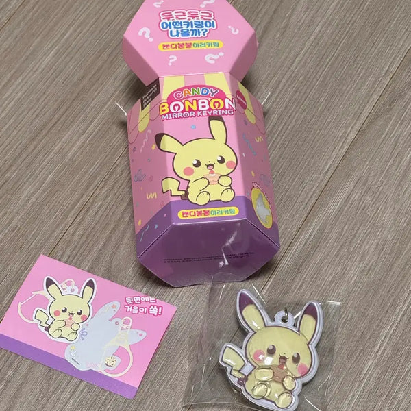 [BUNJANG] Pokemon Candy Bong Bong Mirror Keyring Pikachu / 포켓몬 캔디봉봉 미러 키링 피카츄
