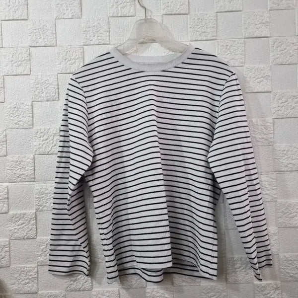 [BUNJANG] Calvin Klein Striped Long-Sleeve T-Shirt / 캘빈클라인  66사이즈  25년