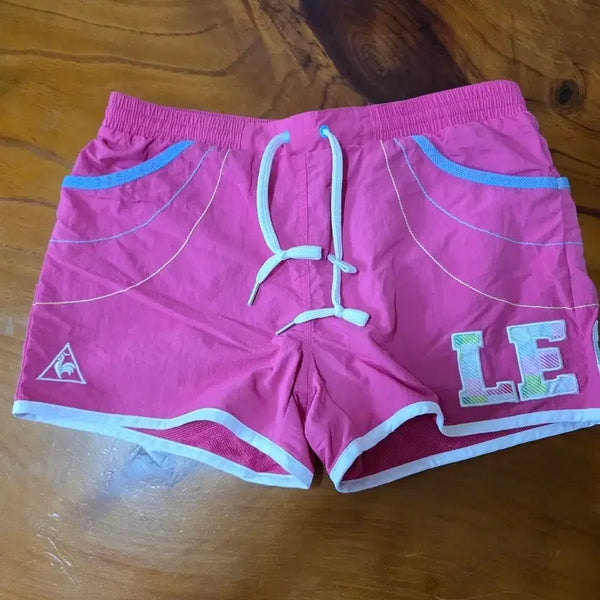 [BUNJANG] Le Coq Sportif Pink Shorts / 르꼬끄 스포르티브 핑크 반바지