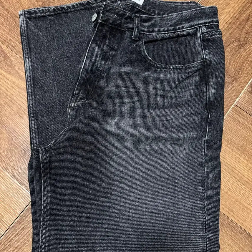 [BUNJANG] SEW Relaxed Denim Pants Medium Black / SEW 릴렉스드 데님팬츠 미디엄블랙