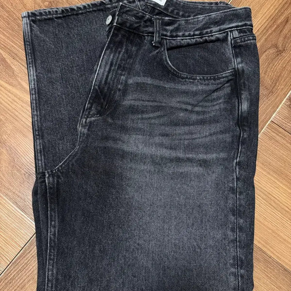 [BUNJANG] SEW Relaxed Denim Pants Medium Black / SEW 릴렉스드 데님팬츠 미디엄블랙