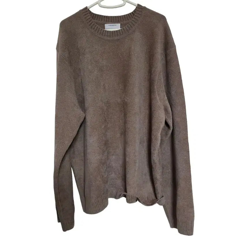 [BUNJANG] Custom Mellow Round Knit Beige (Size 105) / 커스텀멜로우 베이지 라운드 니트 (105)