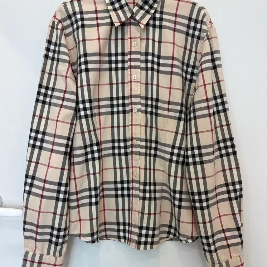 [BUNJANG] Burberry Check Pattern Shirt Women's L / 정품))) 버버리 체크 패턴 셔츠 여성 L/66사이즈