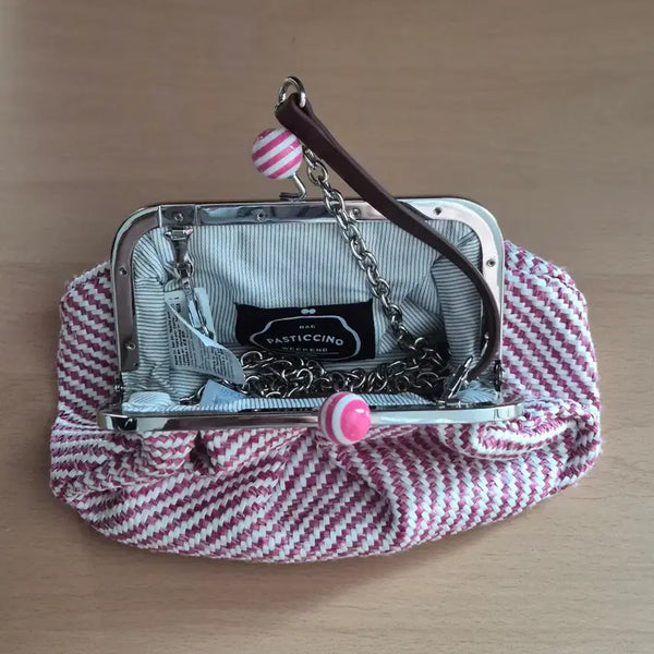 [BUNJANG] Weekend Max Mara Pink Textured Tote Bag with Chain Strap / 위켄드막스마라  백