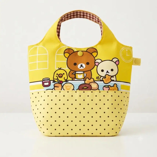 [BUNJANG] Rilakkuma Yellow Dot Pattern Tote Bag / 리락쿠마 옐로우 도트 패턴 토트백(새상품)