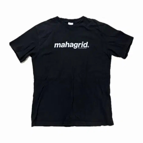 [BUNJANG] Mahagrid Logo Short Sleeve T-shirt Black / 마하그리드 로고 반팔 티셔츠 블랙