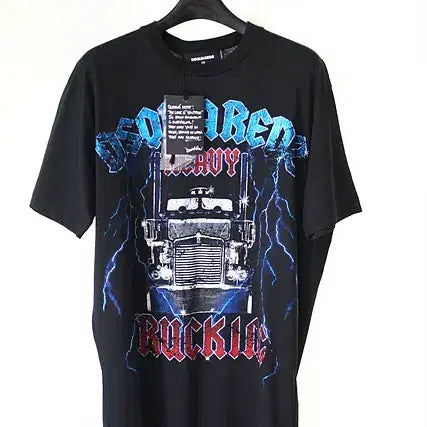 [BUNJANG] Dsquared2 Metal Trucker Tour 2017 T-Shirt (Black) / Dsquared2 디스퀘어드2 메탈투어 반팔 티셔츠 (블랙)새제품