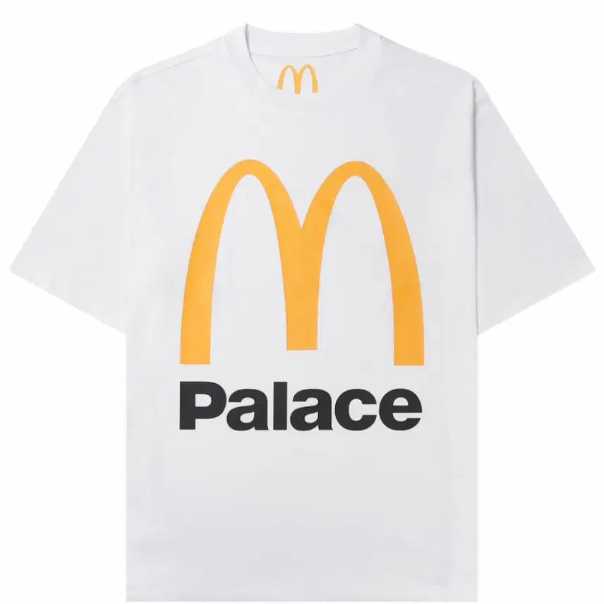 [BUNJANG] Palace McDonald's Big M Logo Short Sleeve T-Shirt White / Palace 맥도날드 반팔 티셔츠 화이트