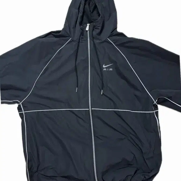 [BUNJANG] Nike Air Full Zip Hoodie Windbreaker Black L / 나이키 에어 풀집 후드 바람막이 블랙 L
