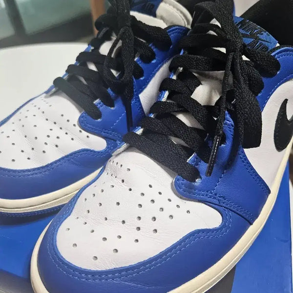 [BUNJANG] Air Jordan 1 Retro Low OG 'Game Royal' (Used) / 조던 1 레트로 로우 OG 게임 로얄 265 중고입니다.