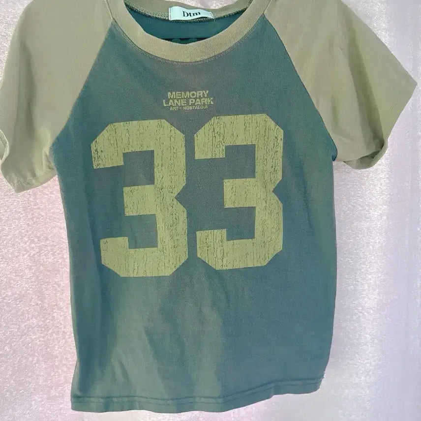 [BUNJANG] DTM 33 Raglan Short Sleeve T-Shirt / Dtm 33 라글란 반팔티