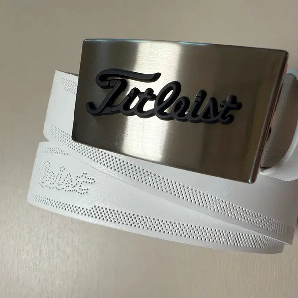 [BUNJANG] Titleist Steel Golf Belt White New / 타이틀리스트 스틸 골프 벨트 화이트 새상품