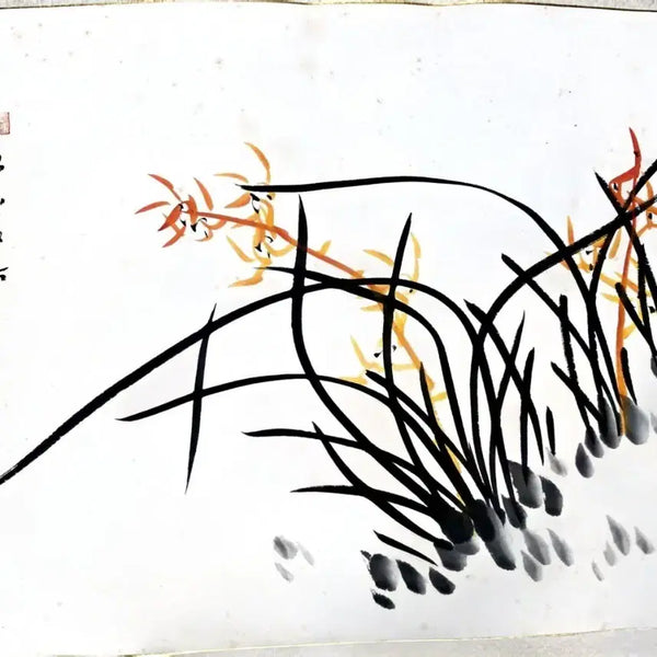[BUNJANG] Baekpo Kwak Nam-bae 1988 Ink Wash Painting "Orchids" / [백포 진작] 공간에 격을 더하는, 백포 곽남배 화백의 1988년작 담채