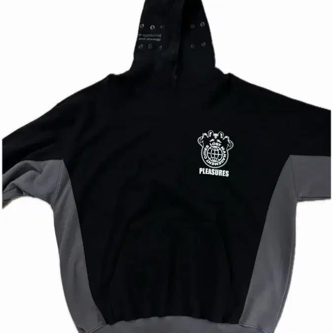 [BUNJANG] LMC X Pleasures Hooded Sweatshirt Black M / LMC X 플레져스 후드 블랙 M