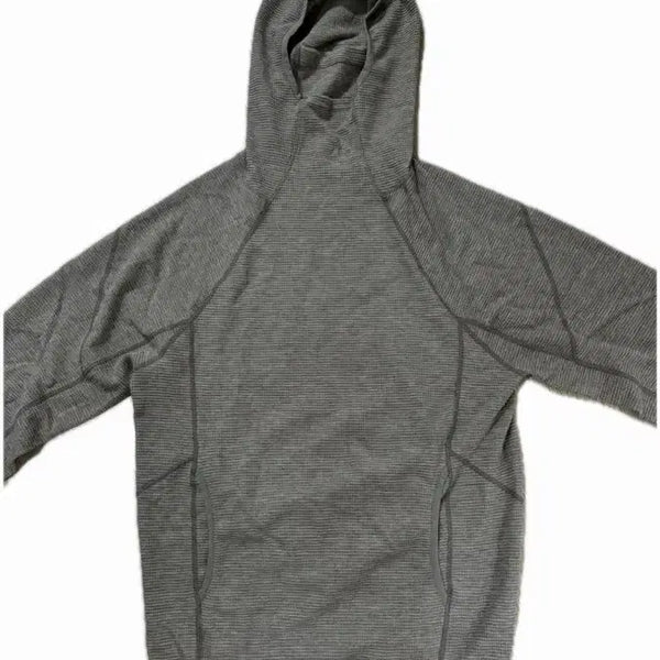 [BUNJANG] 8seconds X SSGUAL Corrugated Jersey Hoodie Pullover T-shirt (M) / 에잇세컨즈 산산기어맛 와플 져지 후드 풀오버 티셔츠 M