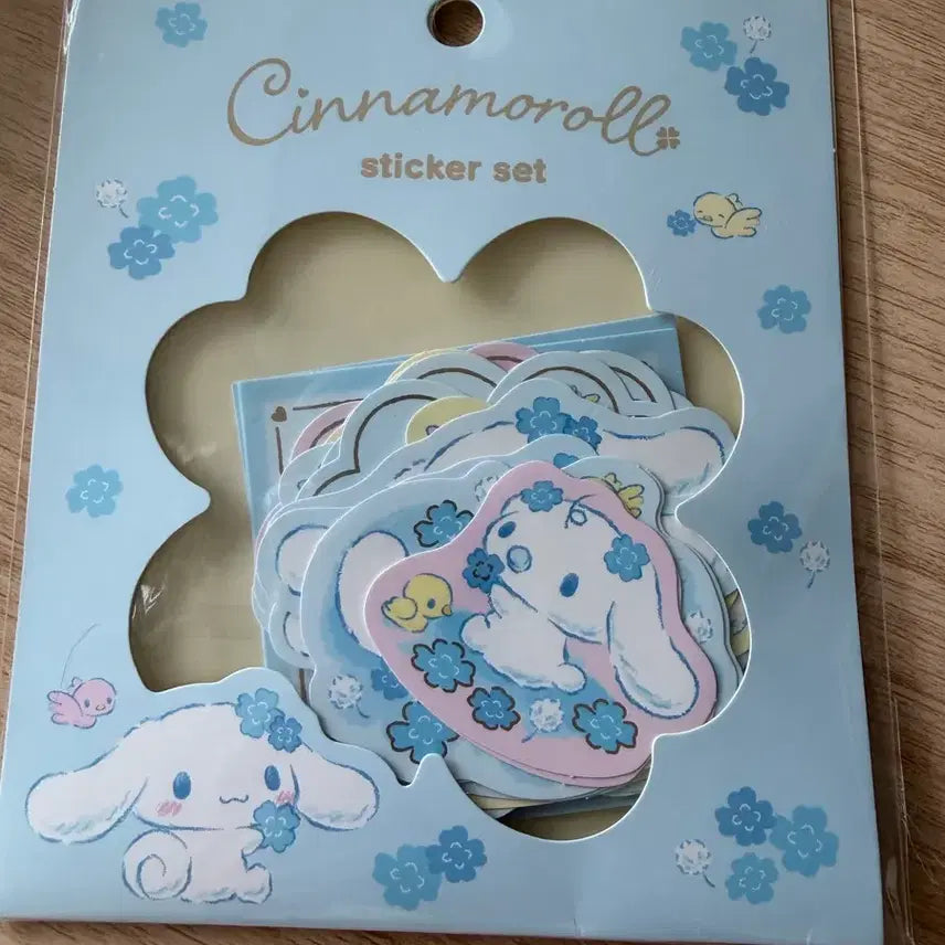 [BUNJANG] Cinnamoroll MIZUIRO Clover Sticker Set / 시나모롤 미즈이로 클로버 스티커 세트