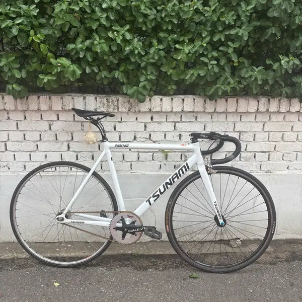 [BUNJANG] Tsunami White L Size Complete Bicycle / 쓰나미 화이트 L 완차 판/댜
