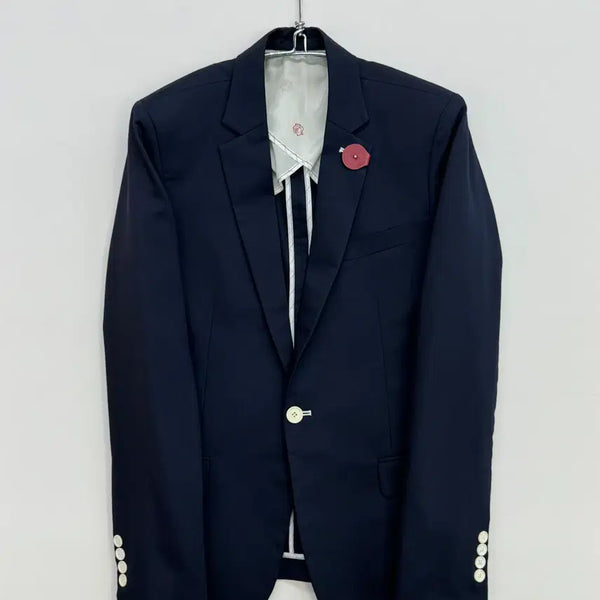 [BUNJANG] Jhonny West Navy One-Button Blazer / JHONNY WEST 쟈니웨스트 원버튼 블레이져 네이비