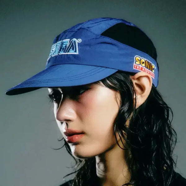 [BUNJANG] Discus Athletic x SEGA Sonic Running Cap Blue / 디스커스애슬레틱xSEGA(세가)소닉 러닝캡 블루