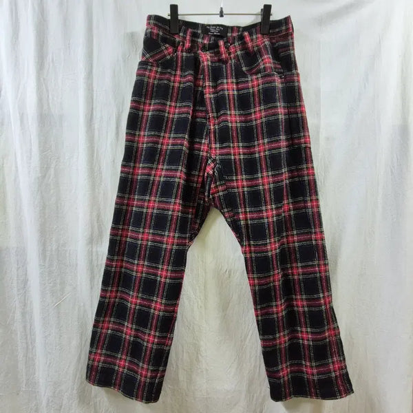 [BUNJANG] Vintage Wool Check Pattern Pants / 일본 구제 빈티지 모직 체크 패턴 팬츠