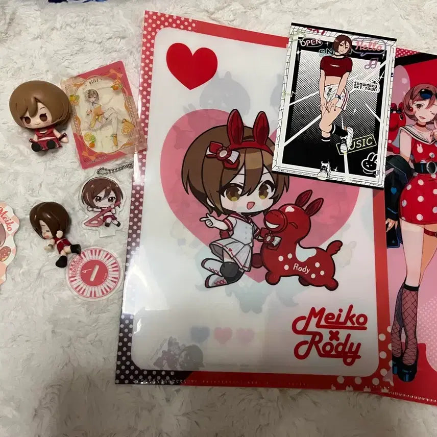 [BUNJANG] Meiko "Miku's Day" Gacha Acrylic Stand & Figure Bundle / 메이코 굿즈 일괄 양도 미쿠의날 피규어 꽈당 가챠 아크릴 스탠드 로디