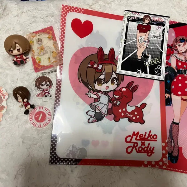 [BUNJANG] Meiko "Miku's Day" Gacha Acrylic Stand & Figure Bundle / 메이코 굿즈 일괄 양도 미쿠의날 피규어 꽈당 가챠 아크릴 스탠드 로디