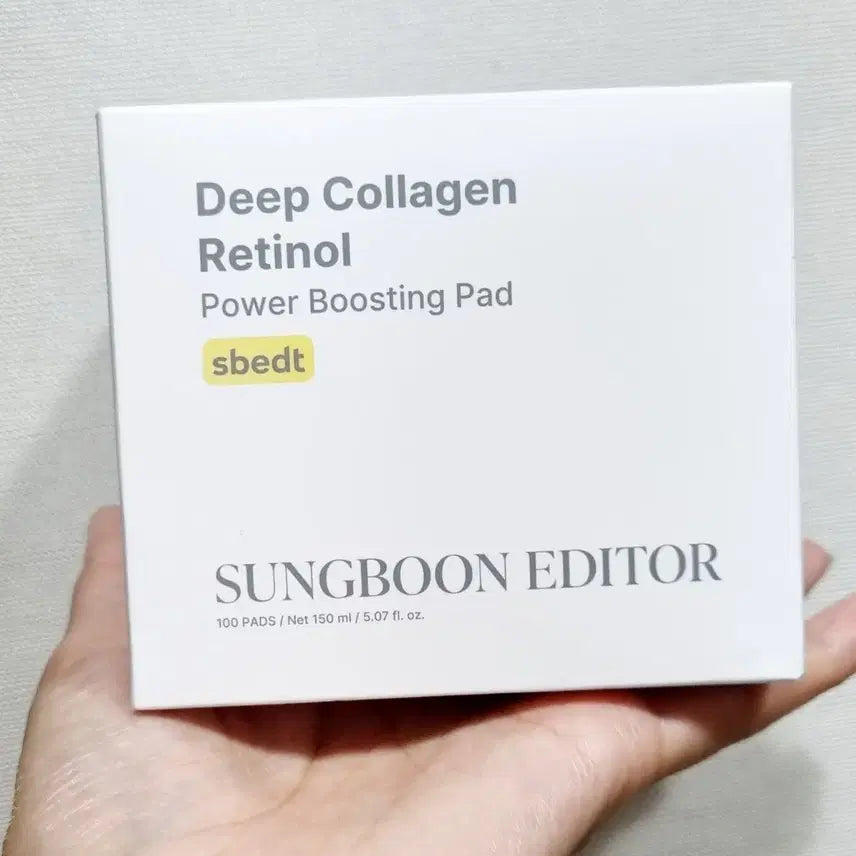 [BUNJANG] Ingredient Editor Deep Collagen Retinol Power Boosting Pad 100ea Sealed / 성분에디터 딥 콜라겐 레티놀 파워 부스팅 패드 100매 미개봉새상품