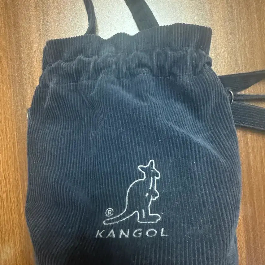 [BUNJANG] Kangol Corduroy Bucket Bag Navy / (가격내림)캉골 코듀로이 복조리백 네이비