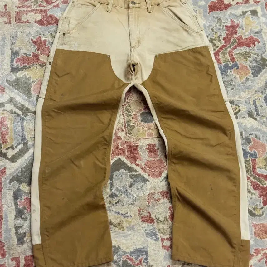 [BUNJANG] Carhartt B292 Sun-faded Two-tone Cordura Double Knee Work Pants (30x30, Ultra Wide Fit) / [칼하트] B292 선페이드 투톤 코듀라 더블니 (30/와이드핏)