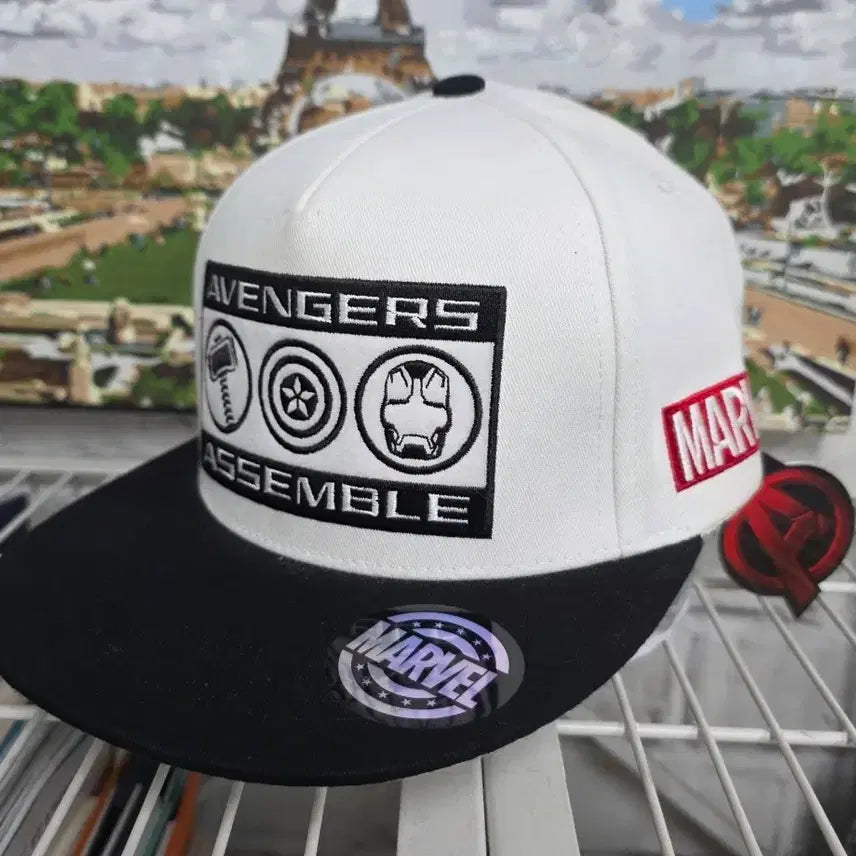 [BUNJANG] Marvel Avengers Captain America Snapback Hat / 마블 어벤져스 스냅백 모자 캡틴아메리카  KH20
