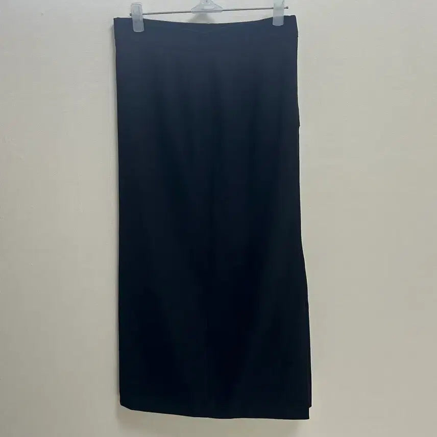 [BUNJANG] Black Wool Long Skirt / 블랙 울 롱스커트