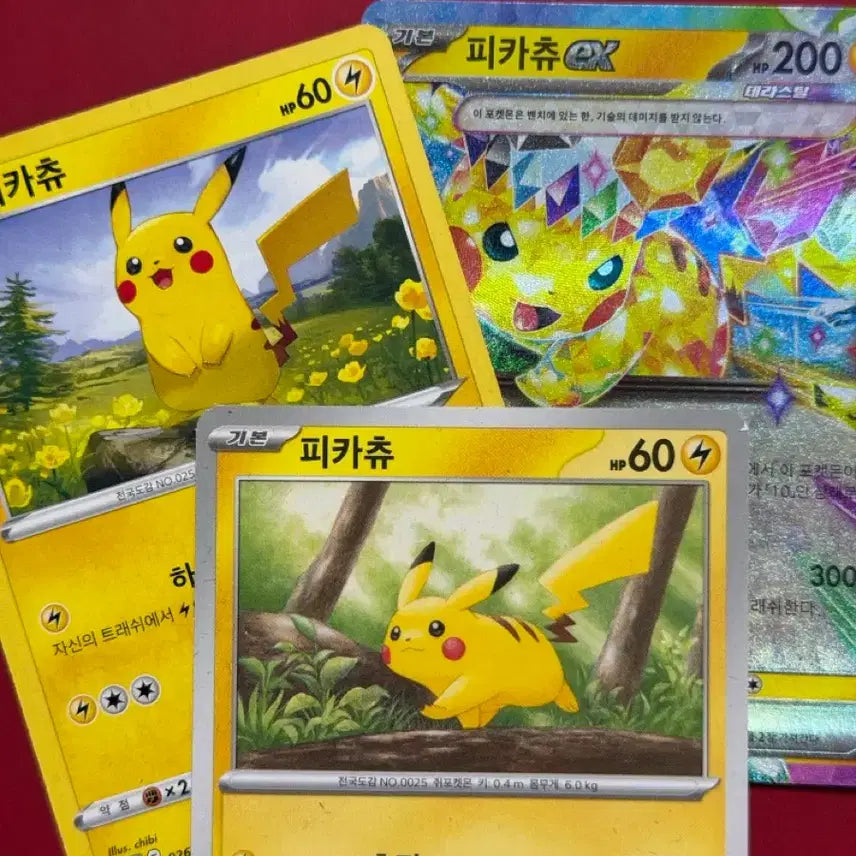 [BUNJANG] Pokemon Card Bundle Set (3 Types, Incl. 151, Terastal) / 귀여운 포켓몬 카드 3종 일괄 (151, 테라스탈 등)