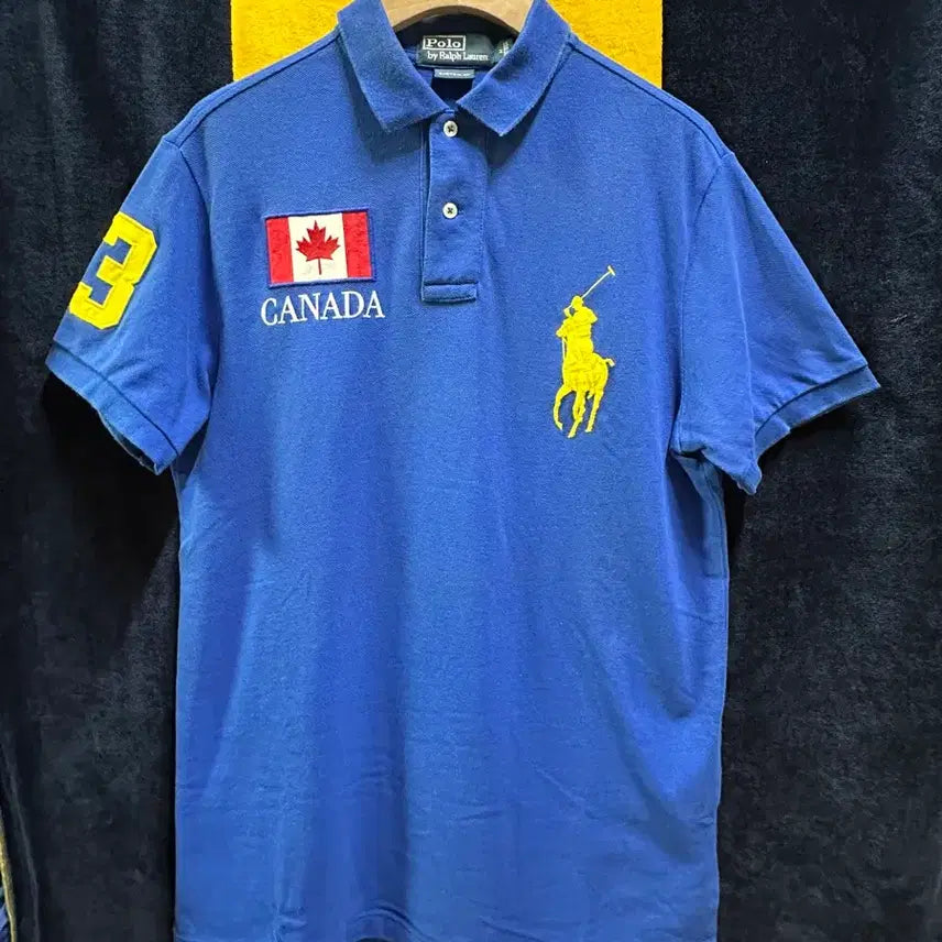 [BUNJANG] Polo Ralph Lauren Canada Edition Big Pony Pique Polo Shirt Royal Blue M / [정품] 폴로 랄프로렌 캐나다 에디션 빅포니 카라티 (로얄블루/M)