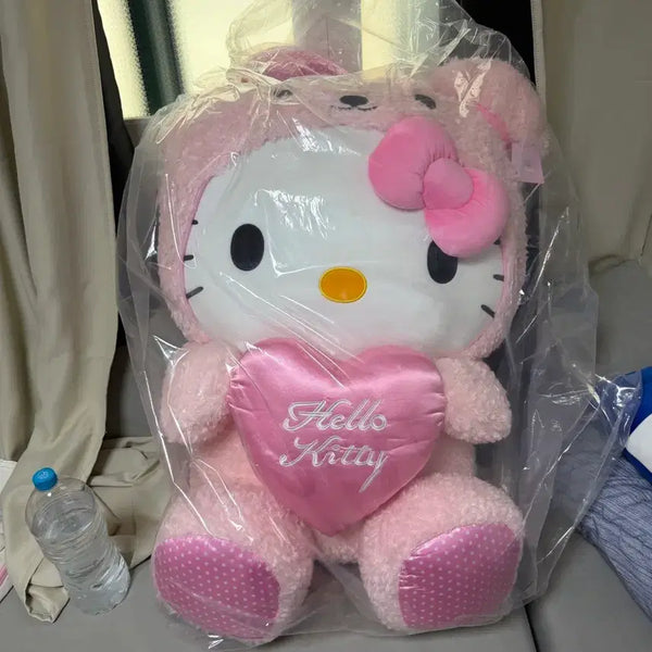 [BUNJANG] Super Large Hello Kitty Plush Doll Pink / 초초대형 헬로키티 인형