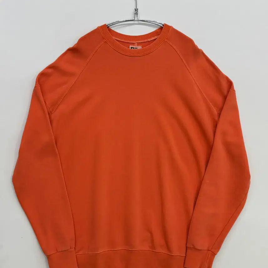[BUNJANG] Vintage Garment Dyed Orange Sweatshirt / 빈티지 가먼트다잉 오렌지 맨투맨