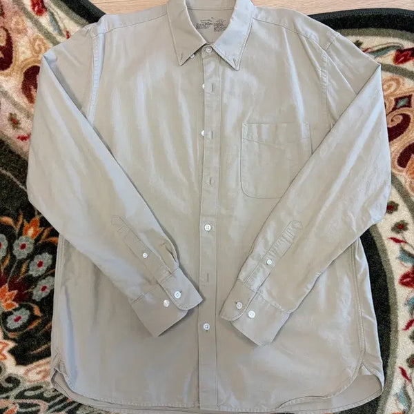 [BUNJANG] Muji Plain Beige Shirt / 무인양품 무지 배이지 색상 셔츠