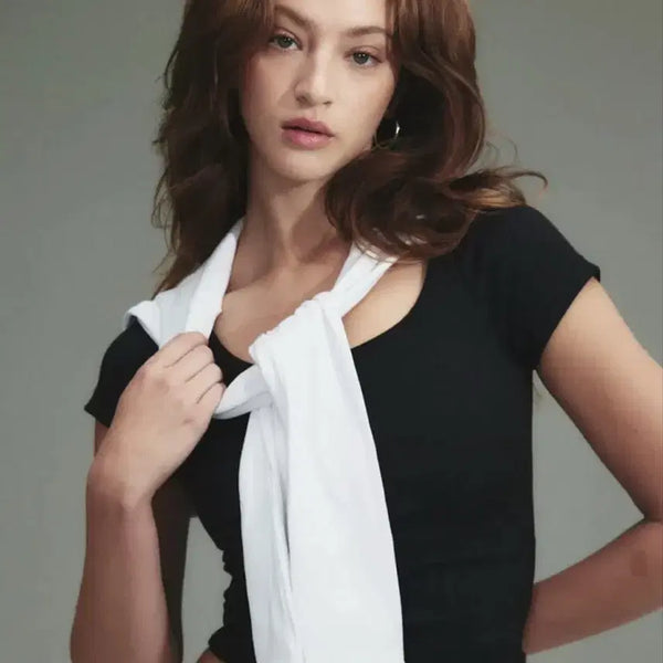 [BUNJANG] Gloomy G CLASSIC RIB TEE (Black) / 글로니 반팔 G CLASSIC RIB TEE (BLACK)