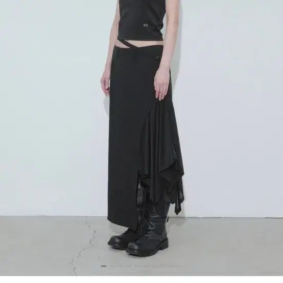 [BUNJANG] Bohemian Seoul One Shoulder Top Black / 보헤미안서울 원 숄더 탑