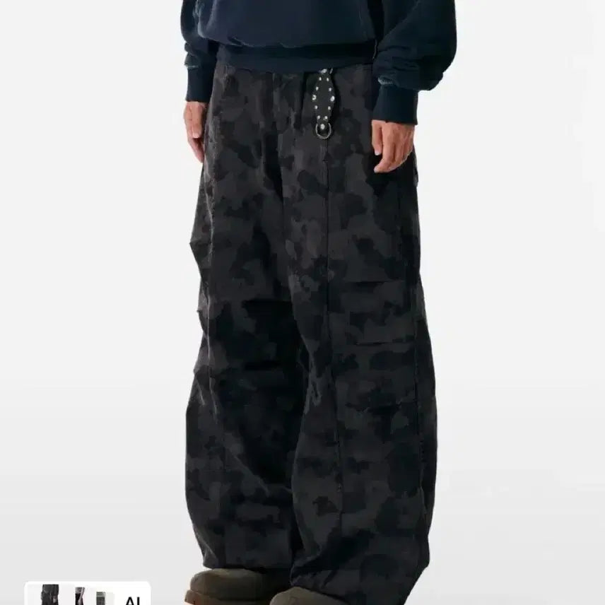 [BUNJANG] AKAM Pants Knee Pin-tuck Camouflage Twill Pants / 아캄 카모 팬츠 Pin-tuck Camouflage Twill Pants