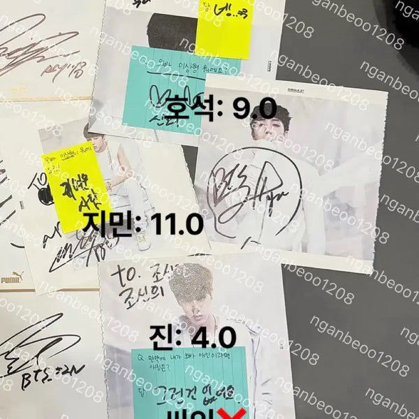 [BUNJANG] BTS Jimin Jungkook Fan Sign Autograph / 방탄 bts 지민 정국 팬사인회 사인
