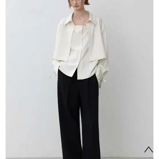[BUNJANG] Atelier Nine Freya Layered Shirt Setup Set / 아뜰리에나인 프레야레이어드셔츠 셋업 F