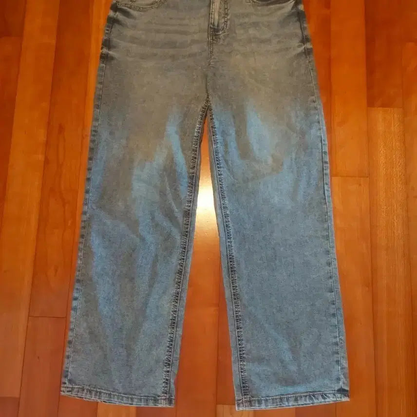 [BUNJANG] Women's Lightweight Wide Denim Jeans Pants Size 29 / 얇은 여성 청바지 와이드 데님 팬츠 29