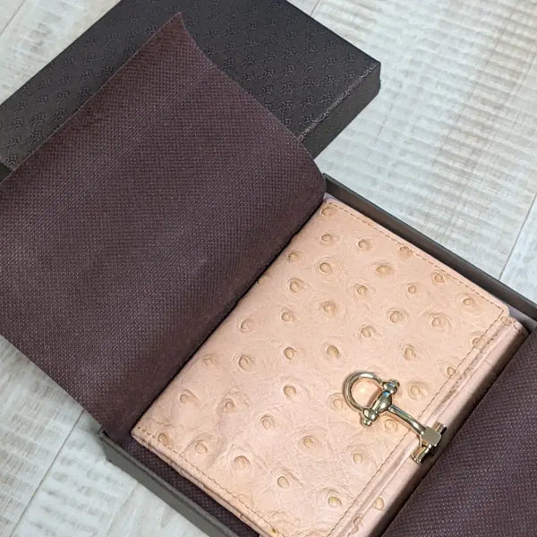 [BUNJANG] Vera Pelle Ostrich Leather Wallet / 미사용 정품 피렌체 공방 오스트리치 타조가죽 지갑 동전지갑 카드지갑