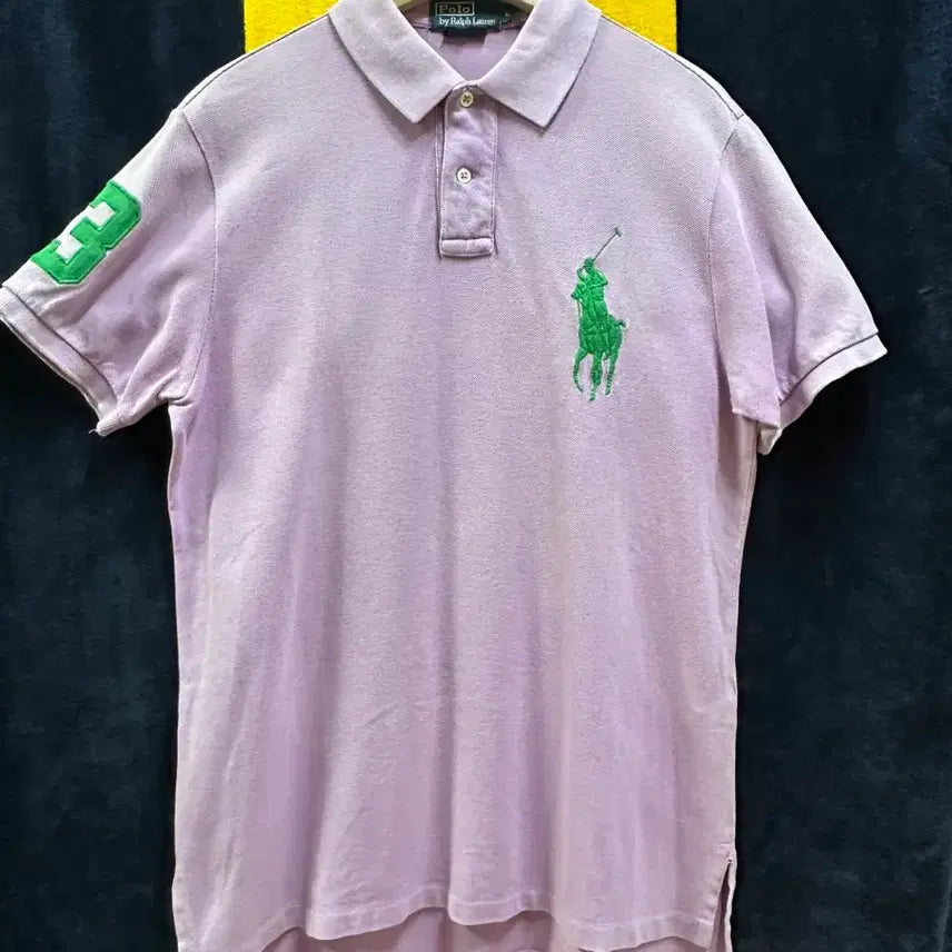[BUNJANG] Polo Ralph Lauren Big Pony Custom Fit Polo Shirt (Lilac/L) / [정품] 폴로 랄프로렌 빅포니 커스텀핏 카라티 (연보라/L)