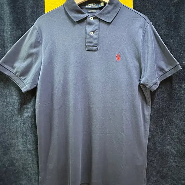 [BUNJANG] Polo Ralph Lauren Custom Slim Fit Polo Shirt Navy M / [정품] 폴로 랄프로렌 커스텀 슬림핏 카라티 (네이비/M)