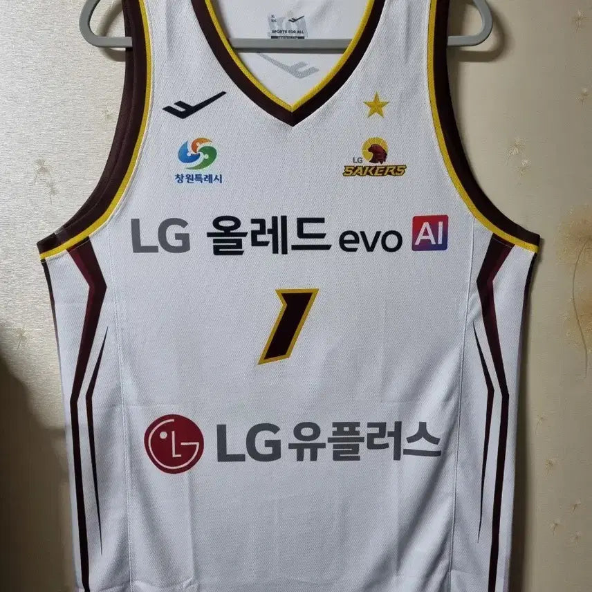 [BUNJANG] Changwon LG Sakers Yu Sang Hyeong Game-Worn Jersey XL / 창원LG 세이커스 유기상유니폼