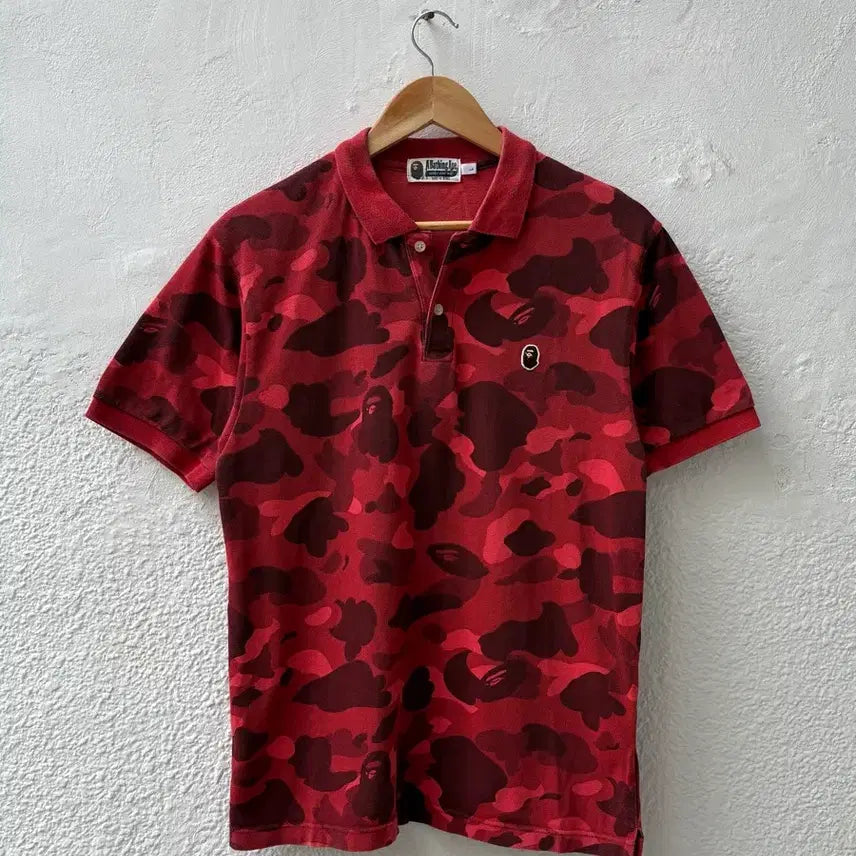 [BUNJANG] BAPE One Point Logo Polo Shirt (L) / [L] 베이프 원포인트 카라티