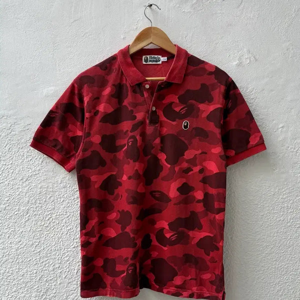 [BUNJANG] BAPE One Point Logo Polo Shirt (L) / [L] 베이프 원포인트 카라티