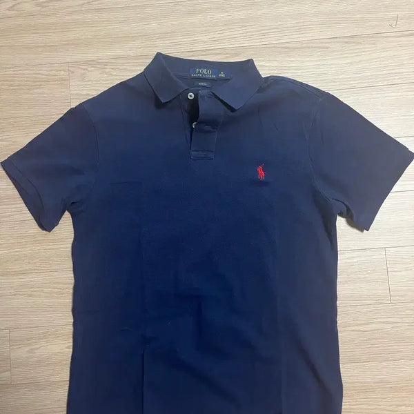 [BUNJANG] Polo Ralph Lauren Slim Fit T-Shirt Navy Size M / (M) 폴로 카라티 네이비
