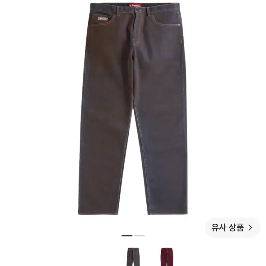 [BUNJANG] Supreme Flocked Denim Gold Brown 30 / 슈프림 supreme 데님 flocked 골드 브라운. 30